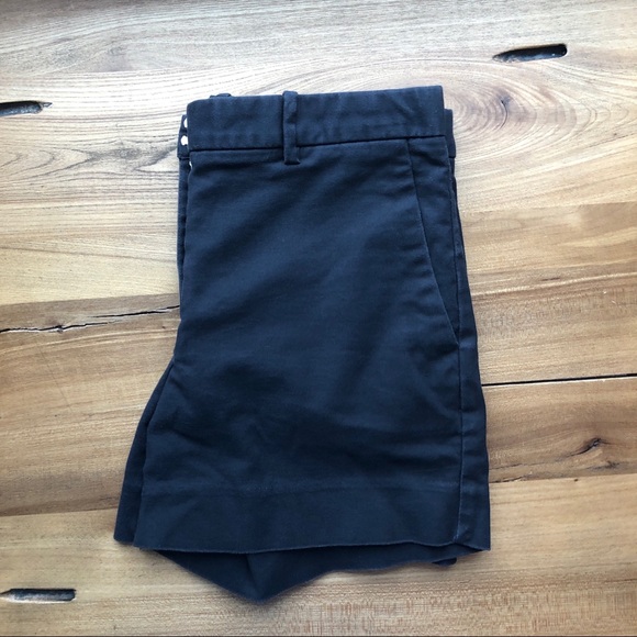 Gap High Rise Tailored Shorts Black Chino - Picture 4 of 10